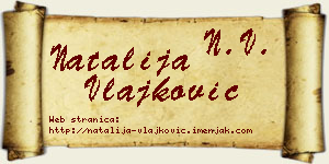 Natalija Vlajković vizit kartica
